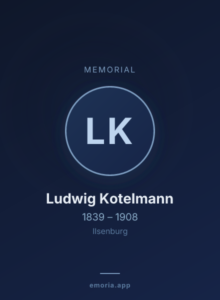 Memorial portrait of Ludwig Kotelmann