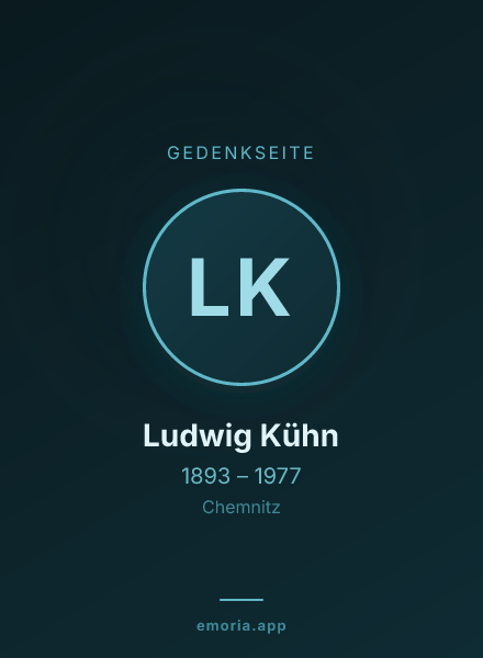 Gedenkportrait von Ludwig Kühn