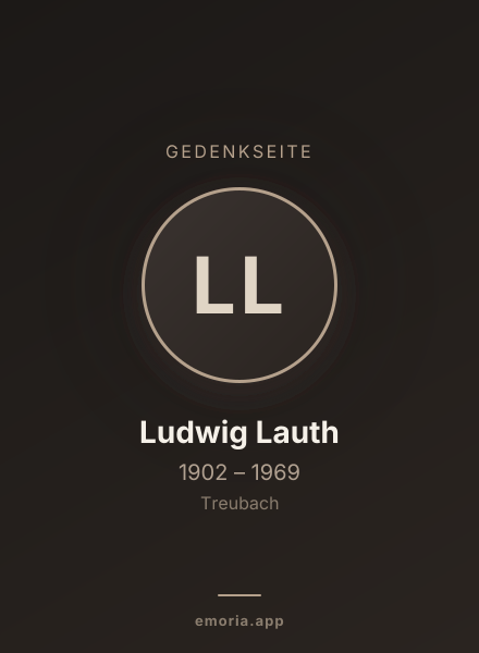 Gedenkportrait von Ludwig Lauth
