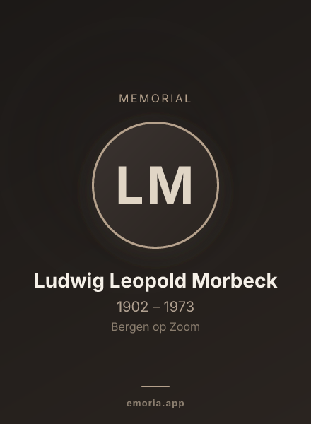 Memorial portrait of Ludwig Leopold Morbeck