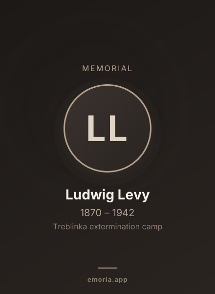 Memorial portrait of Ludwig Levy