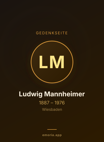 Gedenkportrait von Ludwig Mannheimer