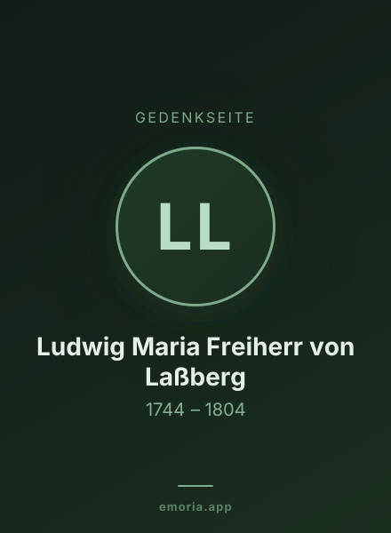 Gedenkportrait von Ludwig Maria Freiherr von Laßberg