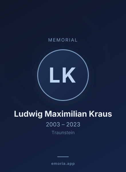 Memorial portrait of Ludwig Maximilian Kraus