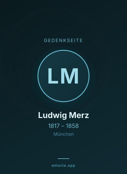 Gedenkportrait von Ludwig Merz
