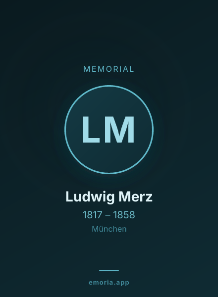 Memorial portrait of Ludwig Merz