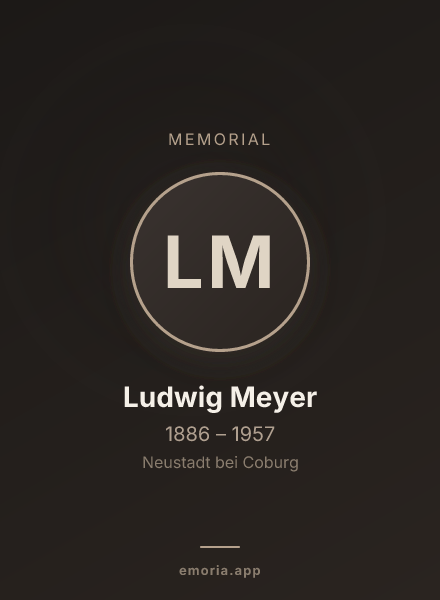 Memorial portrait of Ludwig Meyer
