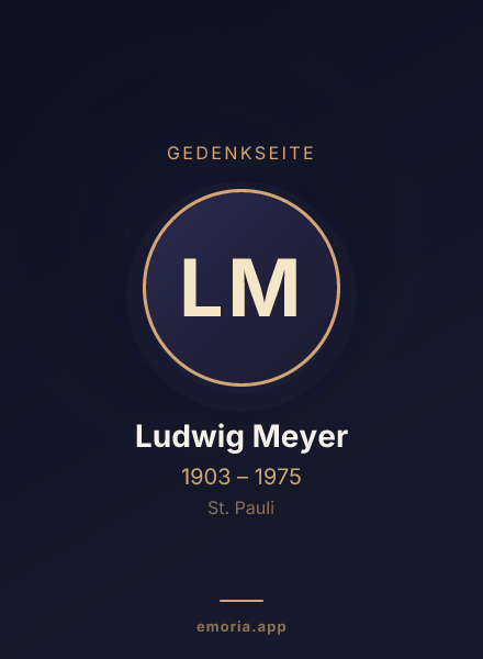 Gedenkportrait von Ludwig Meyer