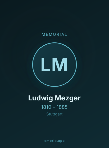 Memorial portrait of Ludwig Mezger