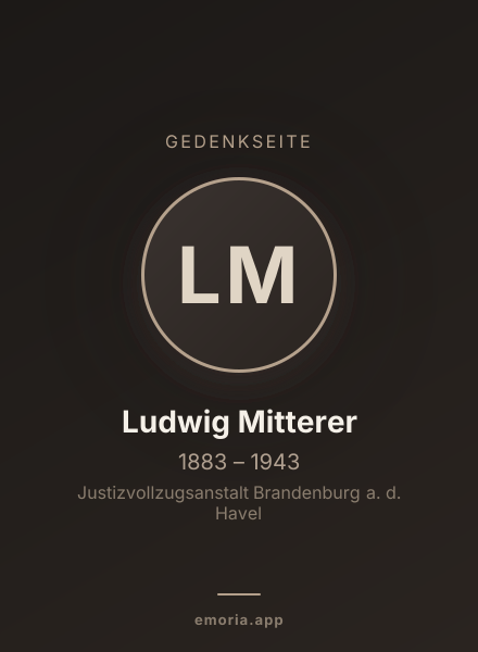 Gedenkportrait von Ludwig Mitterer