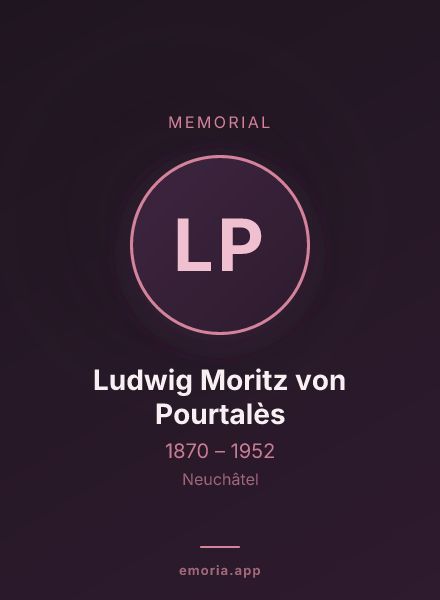 Memorial portrait of Ludwig Moritz von Pourtalès