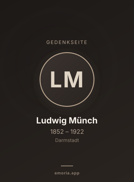 Gedenkportrait von Ludwig Münch