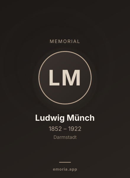 Memorial portrait of Ludwig Münch