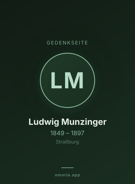 Gedenkportrait von Ludwig Munzinger