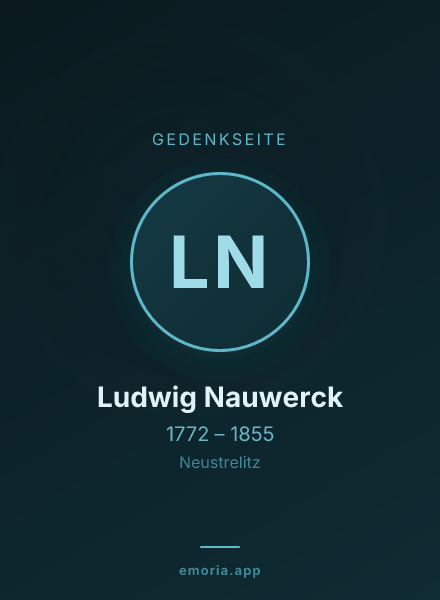 Gedenkportrait von Ludwig Nauwerck