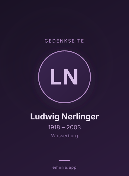 Gedenkportrait von Ludwig Nerlinger