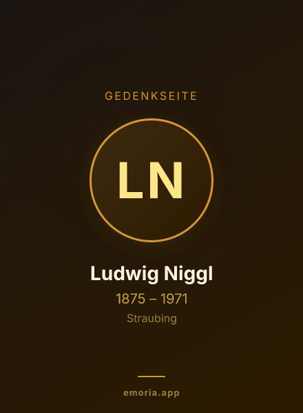 Gedenkportrait von Ludwig Niggl