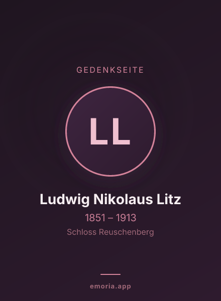 Gedenkportrait von Ludwig Nikolaus Litz