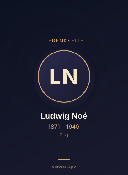 Gedenkportrait von Ludwig Noé