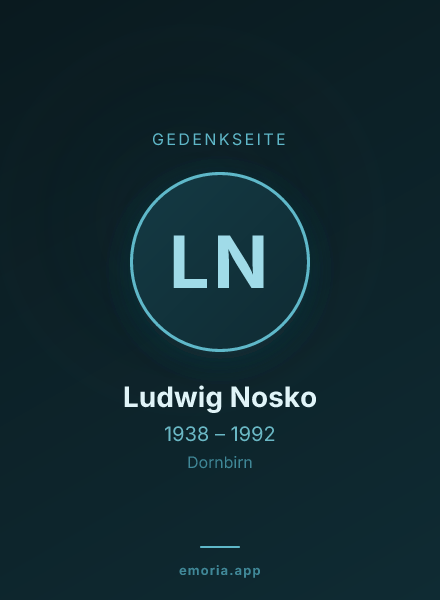 Gedenkportrait von Ludwig Nosko