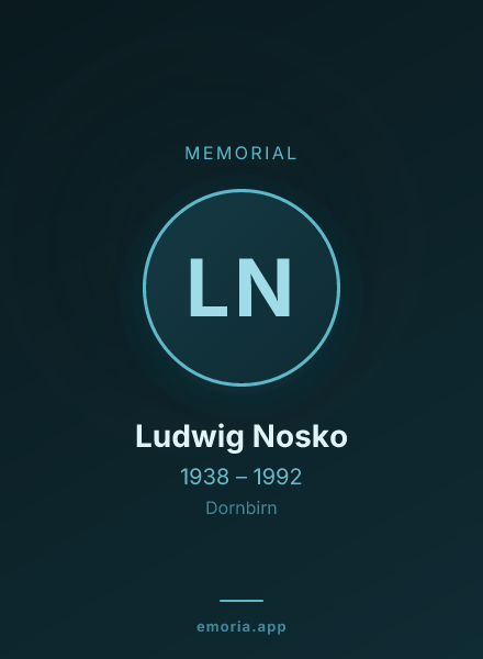 Memorial portrait of Ludwig Nosko