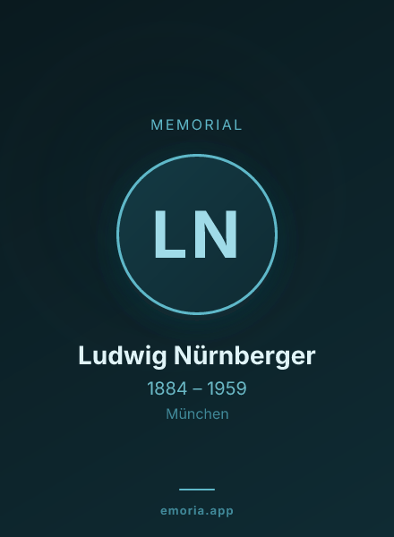 Memorial portrait of Ludwig Nürnberger