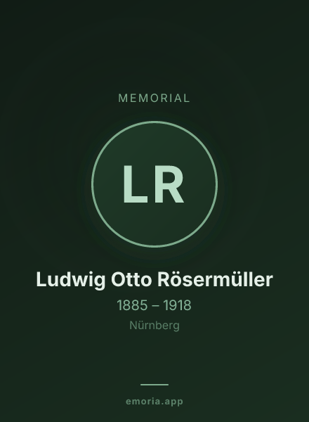 Memorial portrait of Ludwig Otto Rösermüller