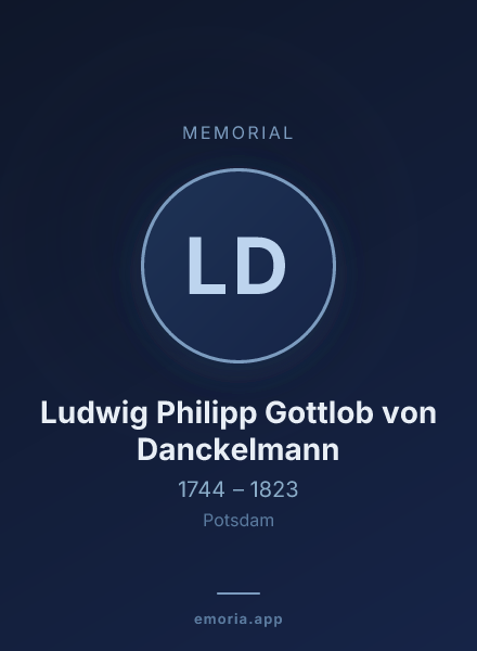 Memorial portrait of Ludwig Philipp Gottlob von Danckelmann