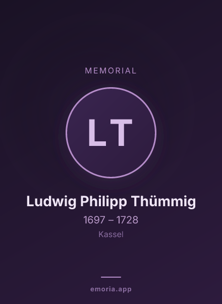 Memorial portrait of Ludwig Philipp Thümmig
