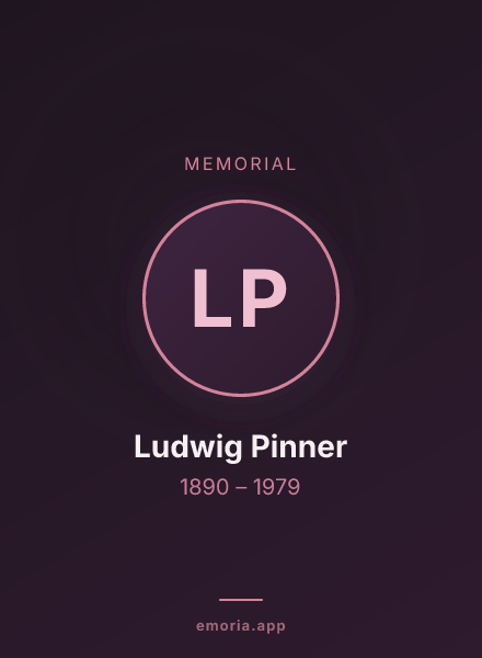Memorial portrait of Ludwig Pinner