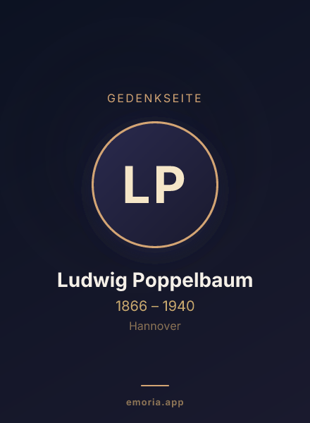 Gedenkportrait von Ludwig Poppelbaum