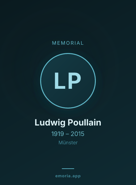Memorial portrait of Ludwig Poullain