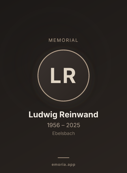 Memorial portrait of Ludwig Reinwand