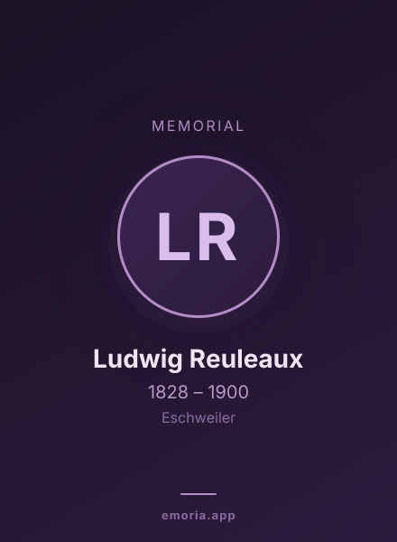 Memorial portrait of Ludwig Reuleaux