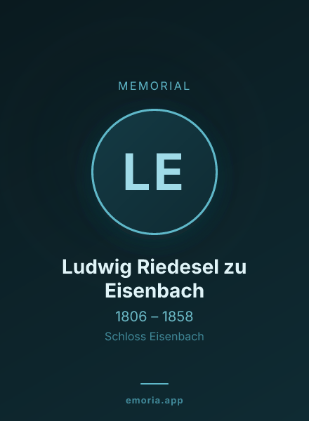 Memorial portrait of Ludwig Riedesel zu Eisenbach