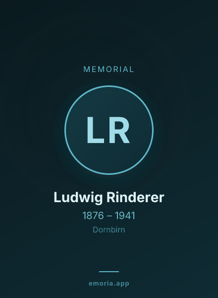Memorial portrait of Ludwig Rinderer