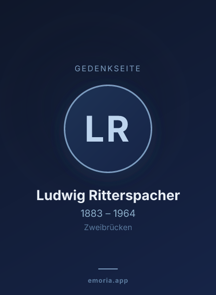 Gedenkportrait von Ludwig Ritterspacher