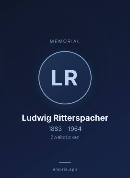 Memorial portrait of Ludwig Ritterspacher