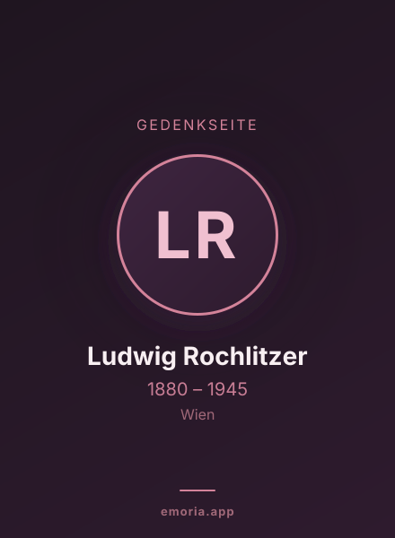Gedenkportrait von Ludwig Rochlitzer