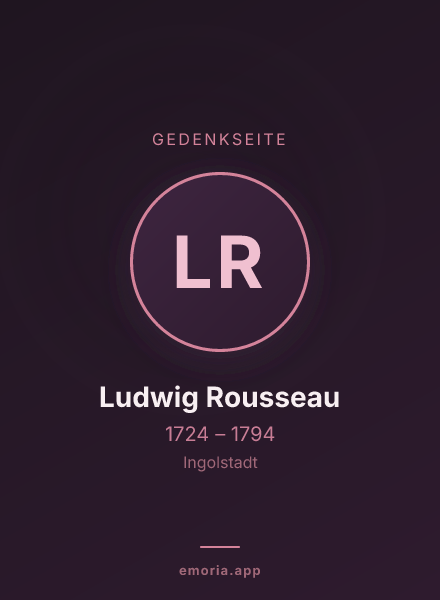 Gedenkportrait von Ludwig Rousseau