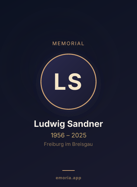 Memorial portrait of Ludwig Sandner