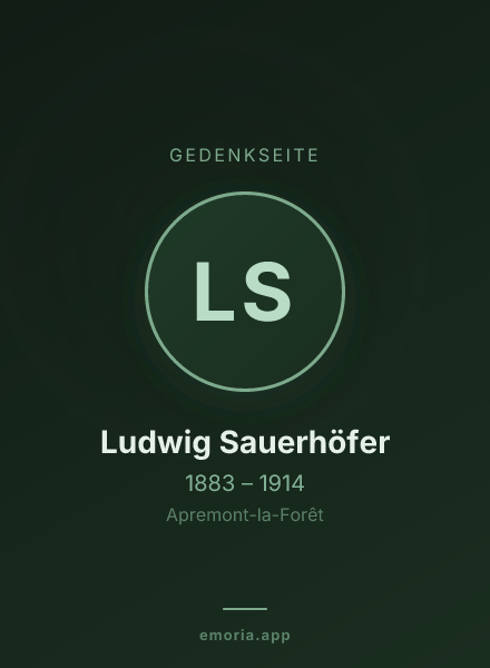 Gedenkportrait von Ludwig Sauerhöfer