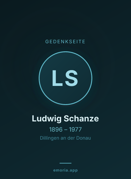 Gedenkportrait von Ludwig Schanze