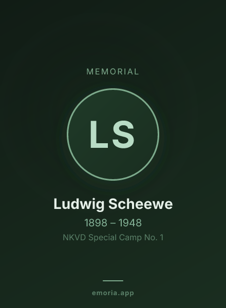 Memorial portrait of Ludwig Scheewe