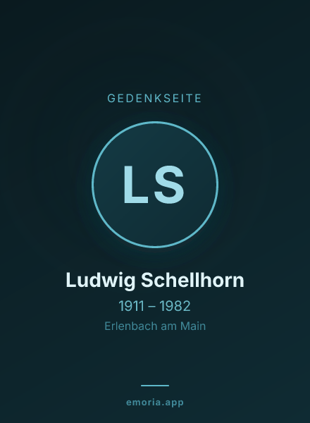 Gedenkportrait von Ludwig Schellhorn