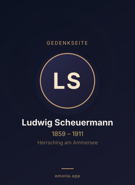 Gedenkportrait von Ludwig Scheuermann