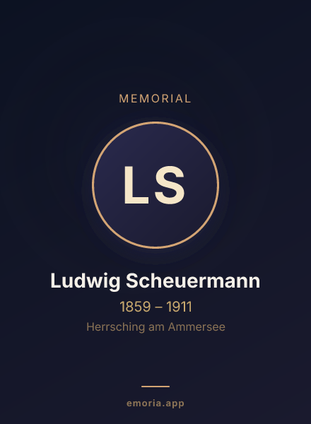 Memorial portrait of Ludwig Scheuermann