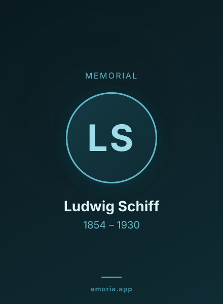 Memorial portrait of Ludwig Schiff