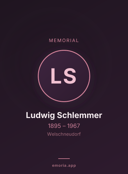 Memorial portrait of Ludwig Schlemmer