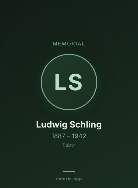 Memorial portrait of Ludwig Schling